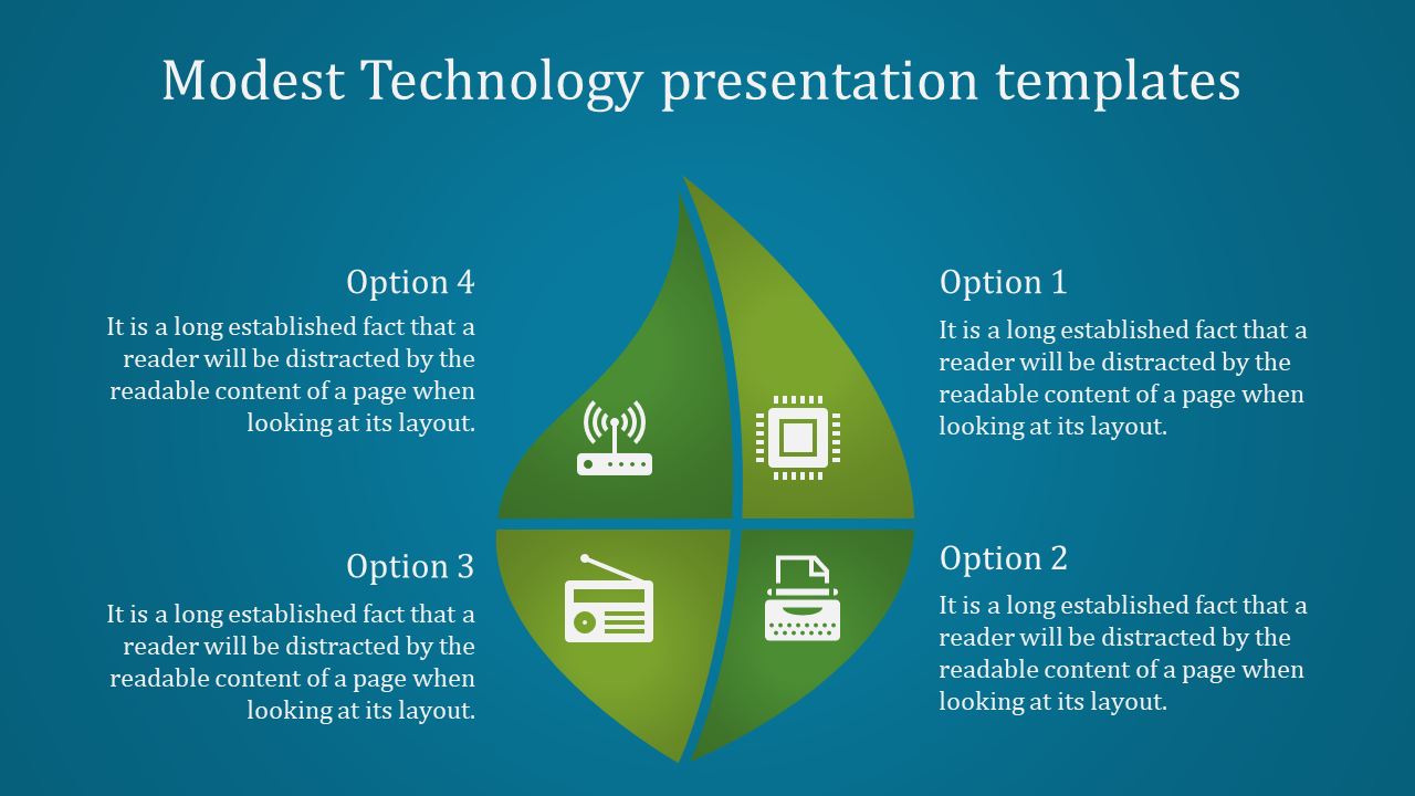 Four Noded Technology Presentation Templates